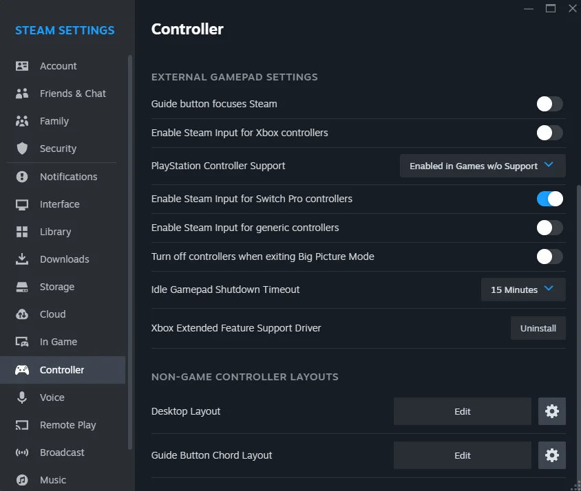 Controls